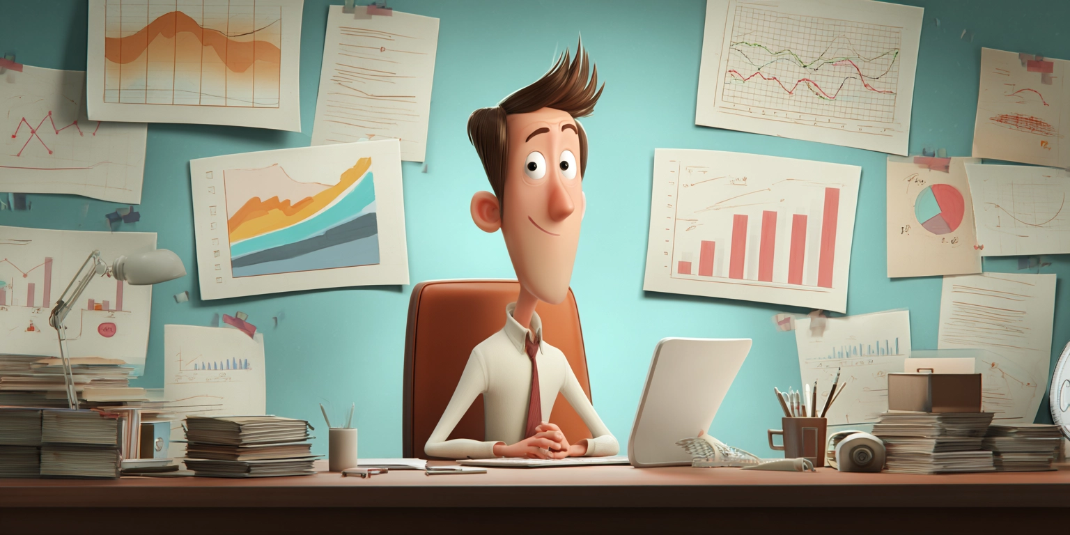 Менеджер работает в офисе