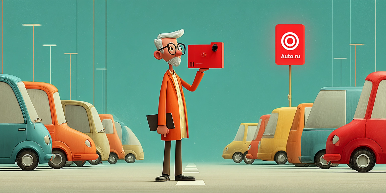 Мужчина выбирает машину на Авто.ру