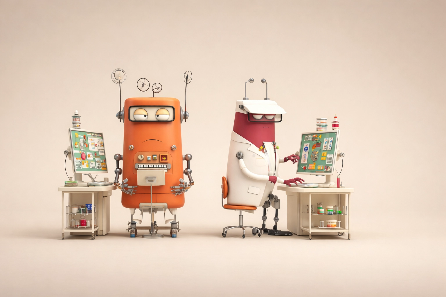 Роботы анализирует поиск